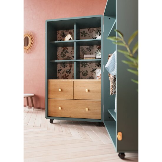 Mini Me Malle Rangement   Vert Ardoise        de               CBA Meubles