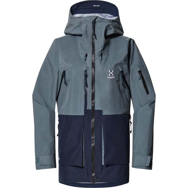 Veste ski de randonnée HAGLÖFS VASSI GTX JACKET W STEEL BLUE/TARN BLUE