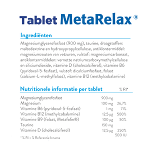 Metagenics MetaRelax Tabletten 180TB