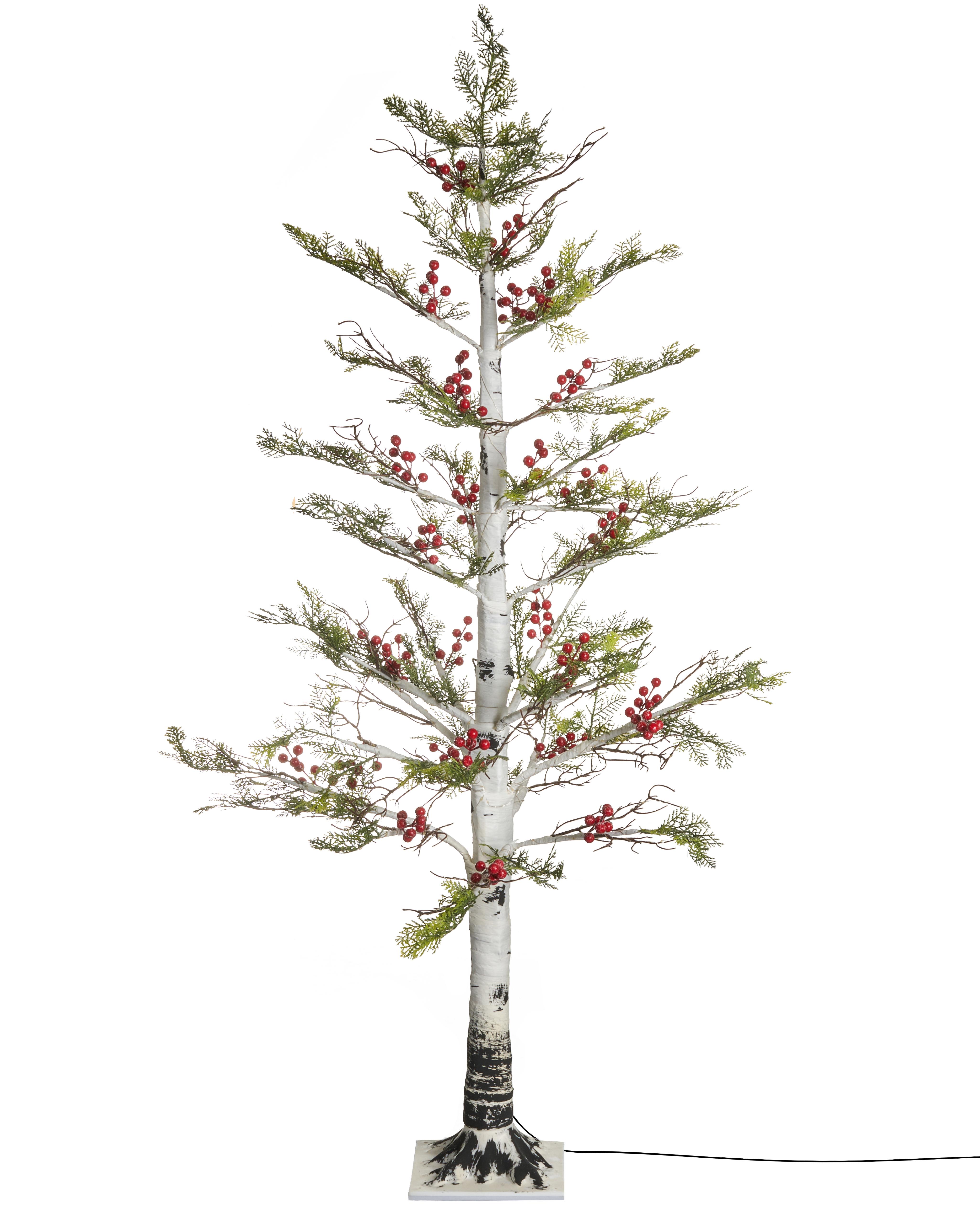 Buitendecoratie LED VASSLEN Kerstboom 160 cm Wit