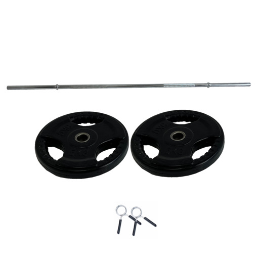 Kit de barra muscular + discos de 16 kg (25 mm) Vimas Sport