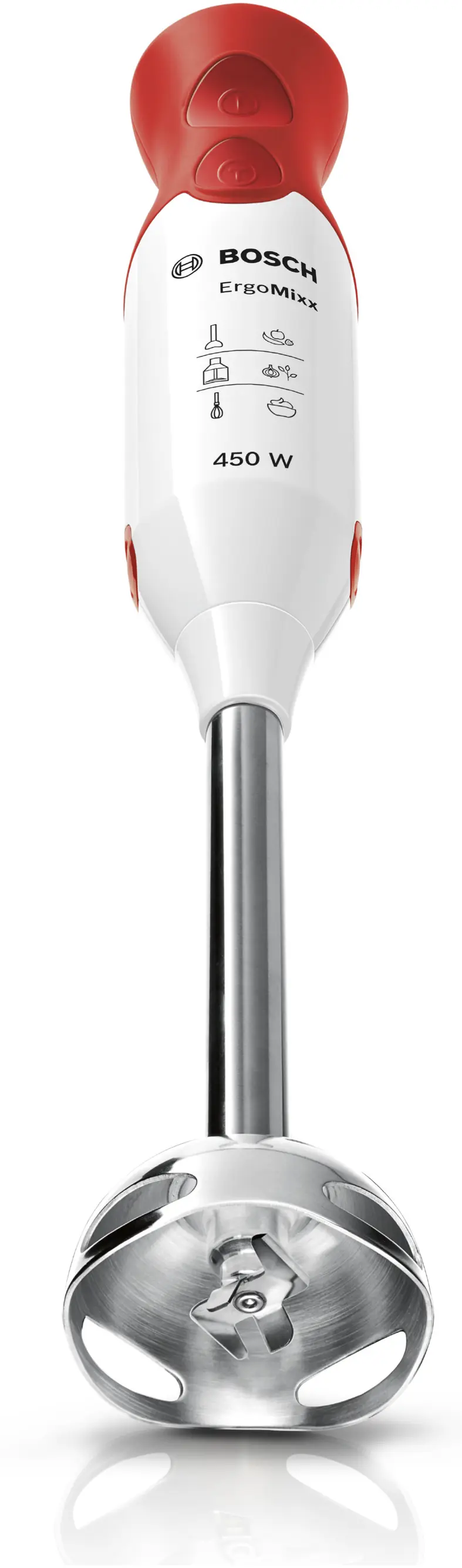 Staafmixer ErgoMixx 450 W Wit, rood MSM64110