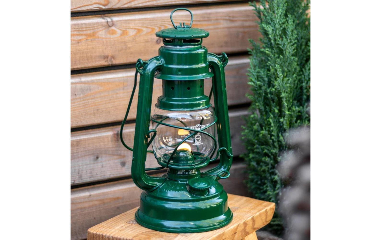 Laterne Baby Special 276, MoosgrünZeitlose Outdoor-Beleuchtung