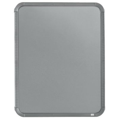 Nobo - Tableau couleur argenté Slimline en acier laqué - 360 x 280 mm