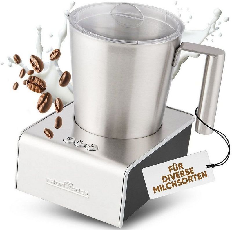 ProfiCook - MS 1032 - Elektrische Melkopschuimer - RVS - 6 Functies, Inhoud 500 ml