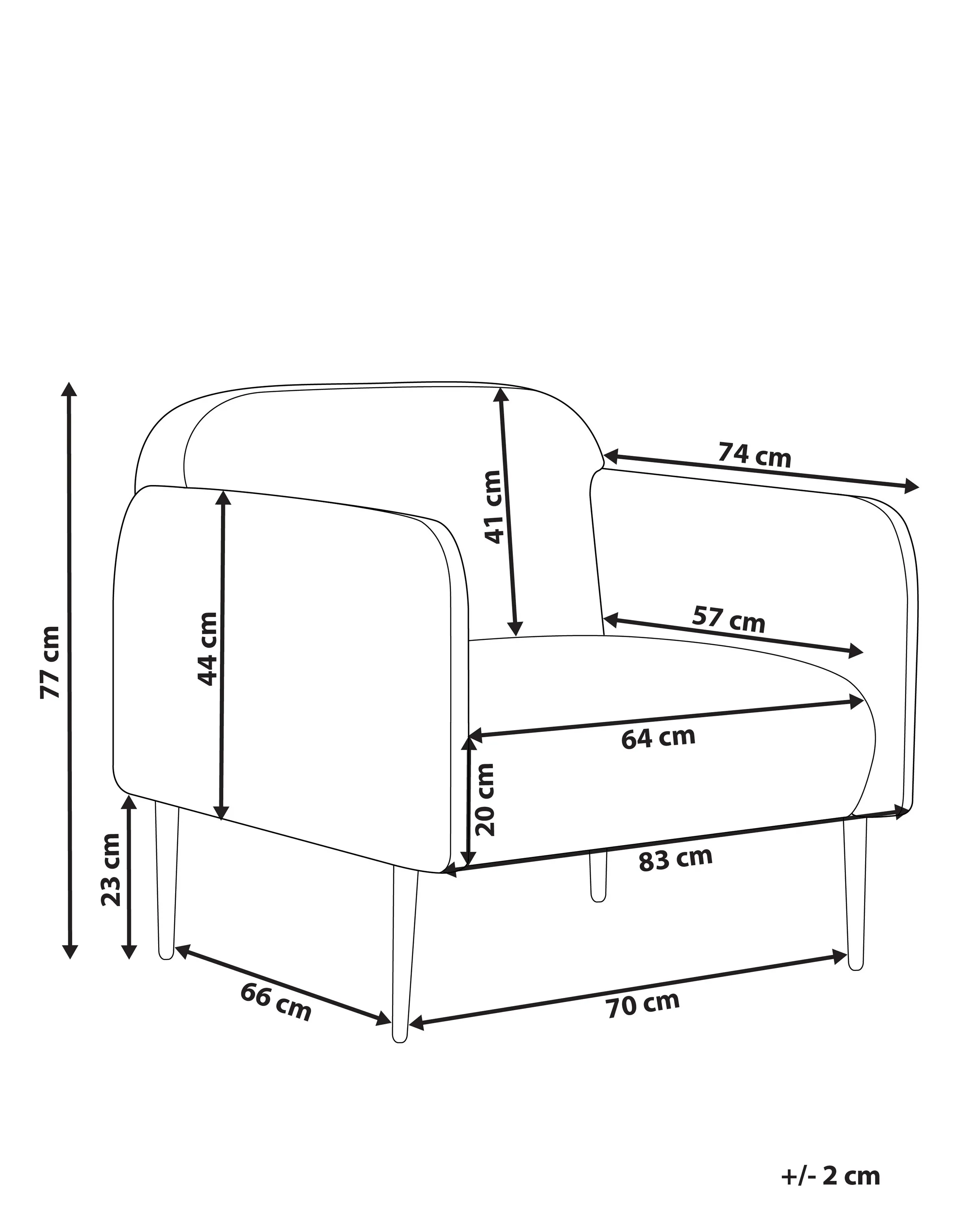 Fauteuil STOUBY Linnen Taupe