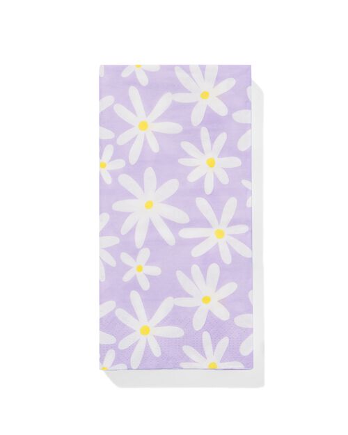 serviettes fleurs 40x40cm - lot de 12