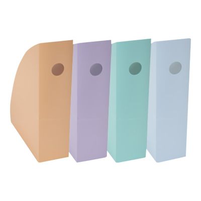Exacompta Mag-Cube Aquarel - 4 Porte-revues - couleurs pastels glossy