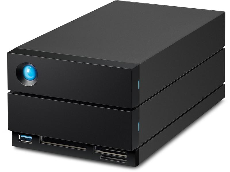 LaCie Externer RAID-Speicher 2Big Dock Thunderbolt 3 40 TB Professionelles Hardware-RAID mit zwei Festplatten