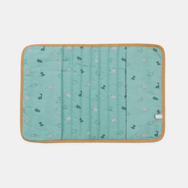 Protège carnet de santé dinosaures vert naissance
