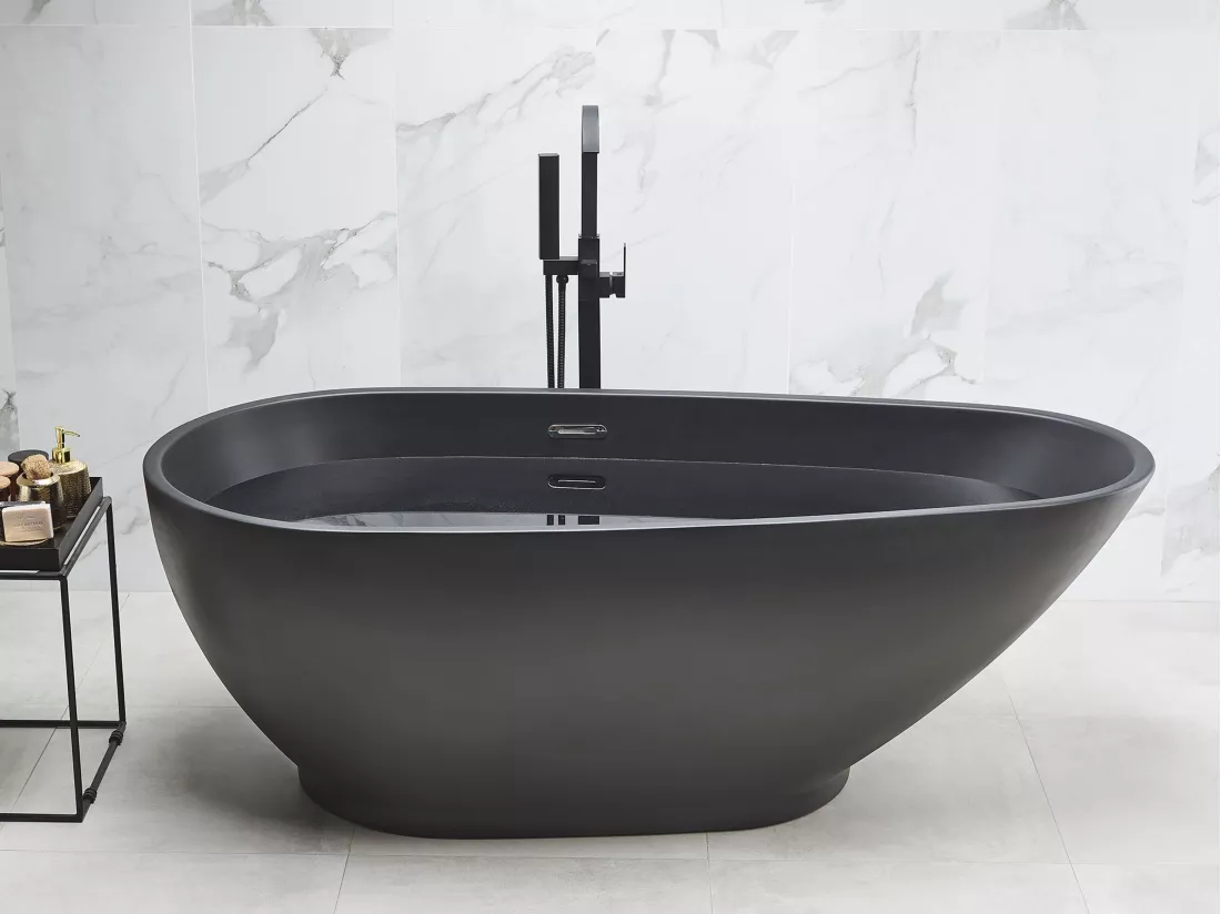 Baignoire îlot noir 173 x 82 cm GUIANA
