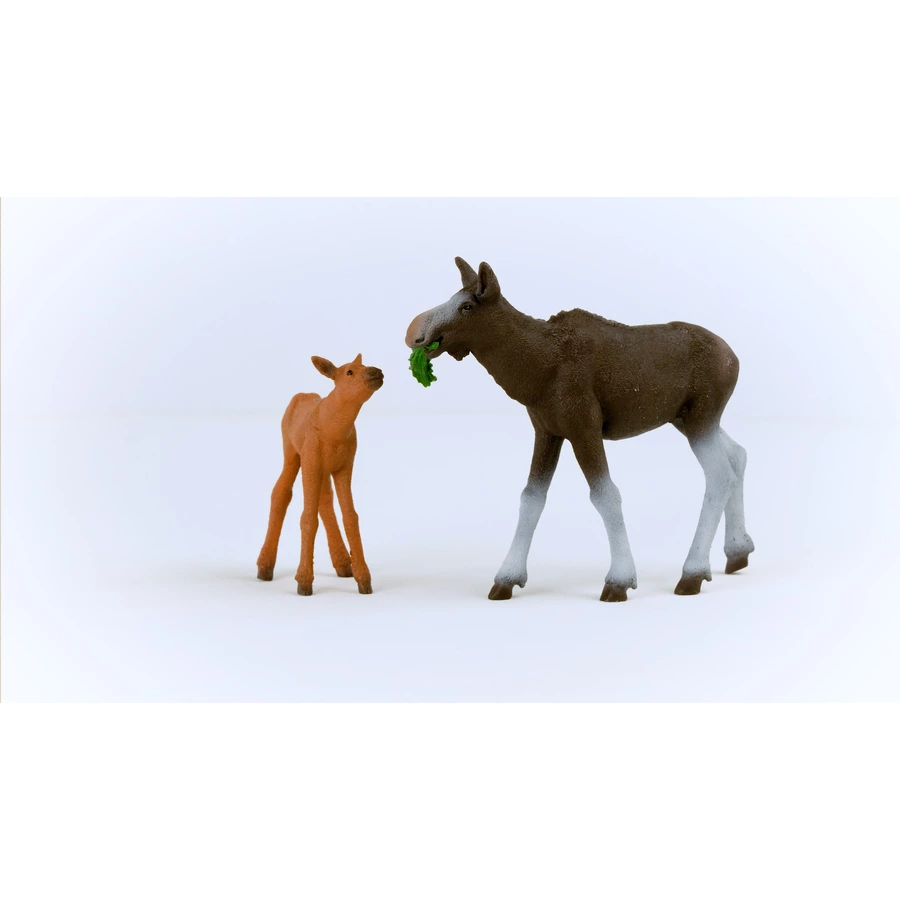 schleich® Elchkuh mit Kalb 42629