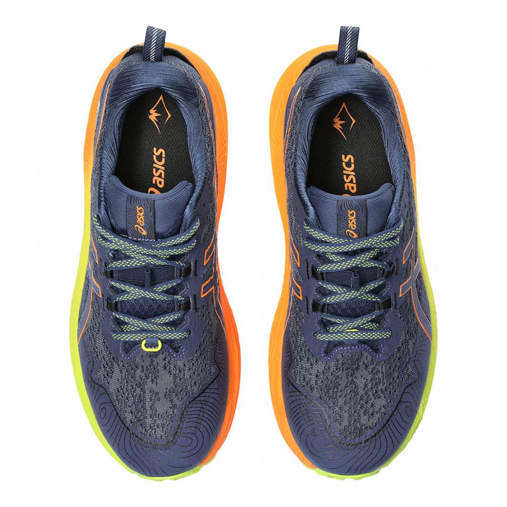Asics TRABUCO MAX 2 - Chaussures trail Homme deep ocean/bright orange