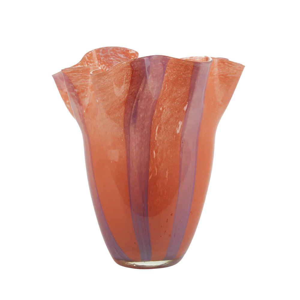 Bahne Interior  Tulipan vase, Orange/Pink - H24 cm