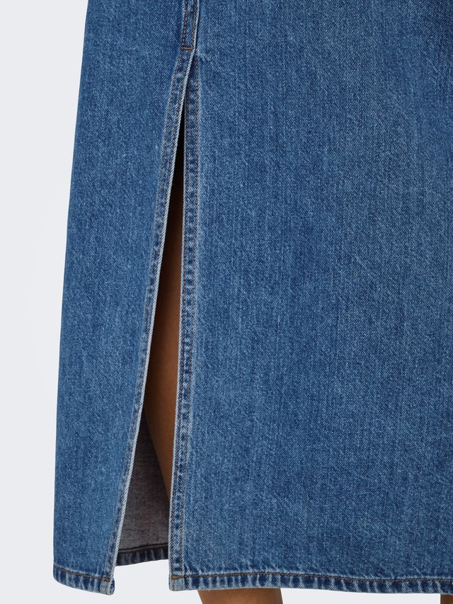 ONLY Jeansrock »ONLLUMI – Jeansrock mit Rückenschlitz für moderne Looks« modisch, Denim, regular fit, Baumwolle