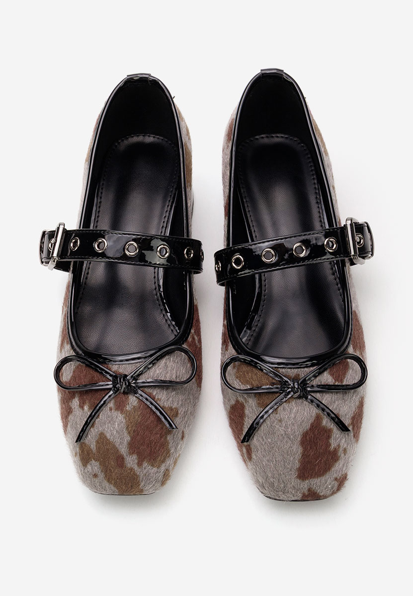 Chaussures à petit talon gris Blivira
