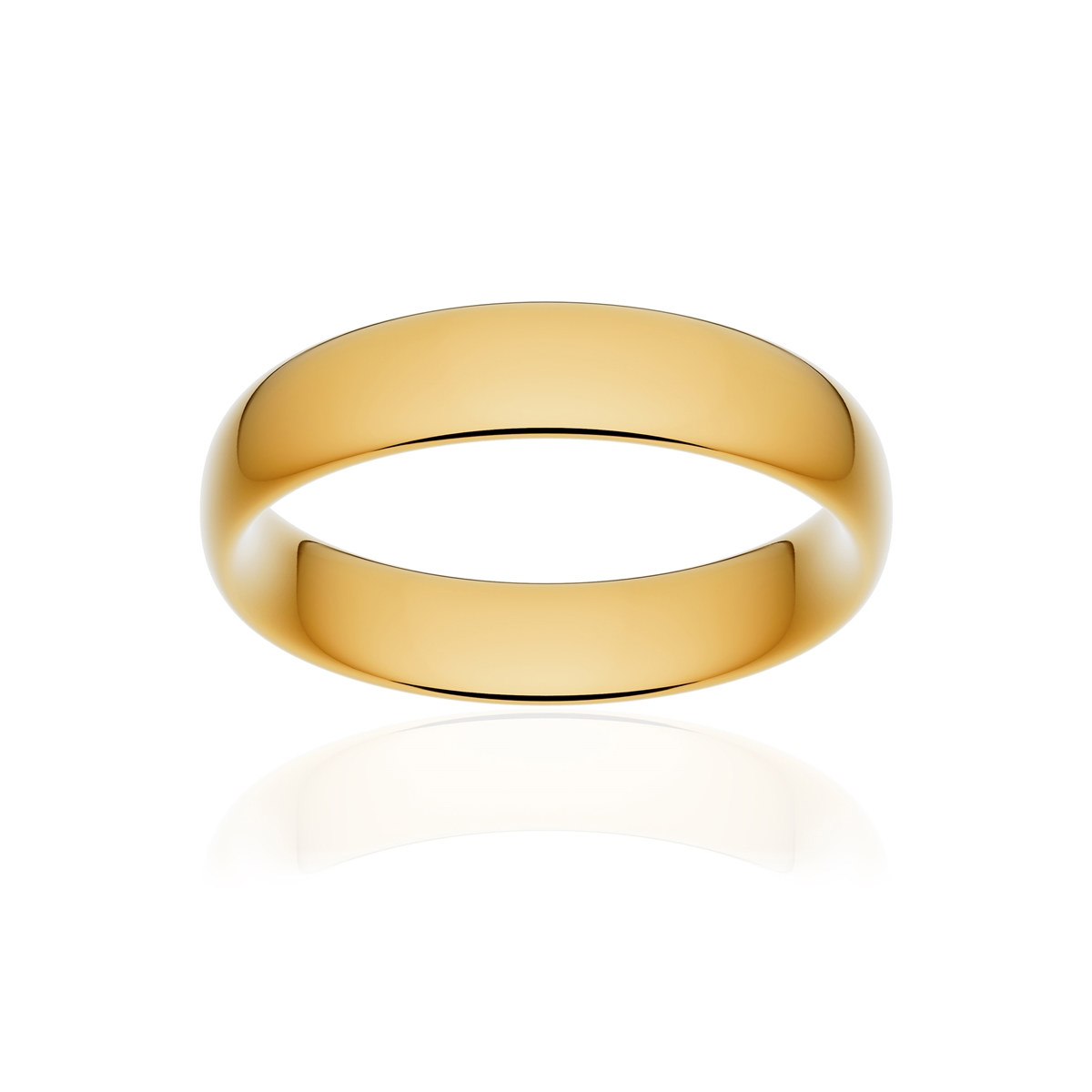 Alliance or 750 jaune poli ruban confort 5mm