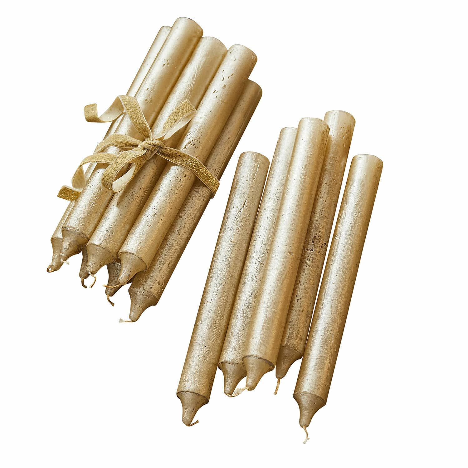Kerze 12er Set Bauceau gold
