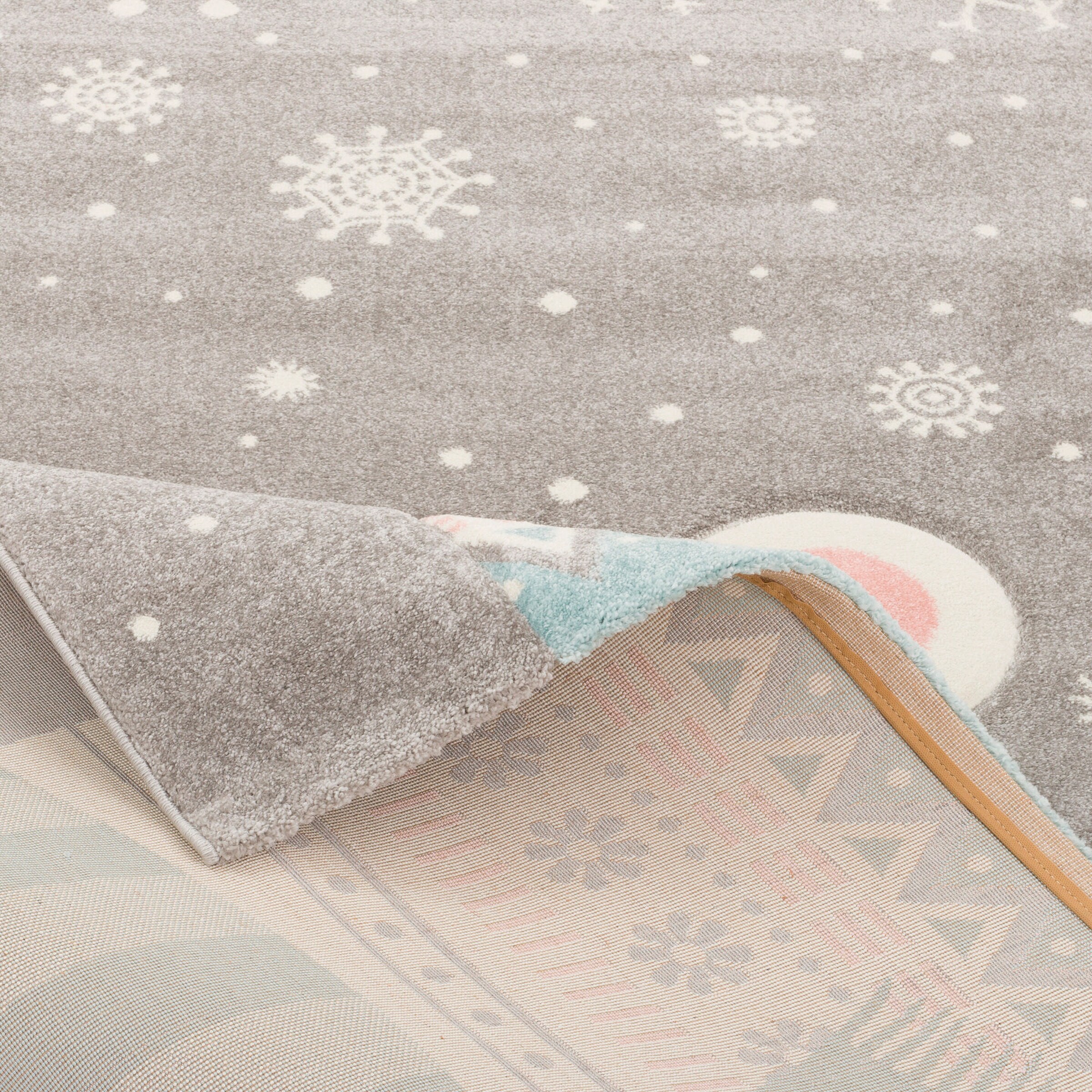 Pergamon Kinder Teppich Maui Kids Schnee Bär Grau