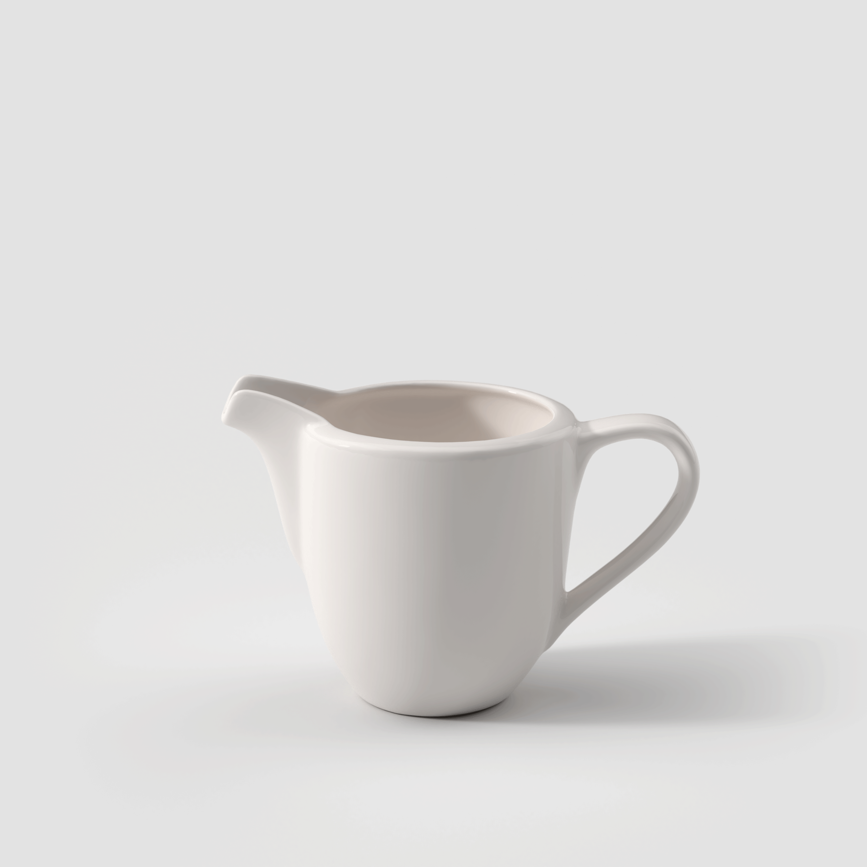 For Me Creamer White, 7.2 oz, Premium Porcelain