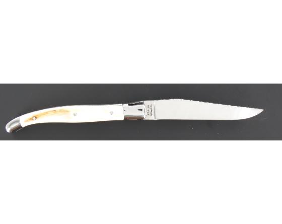 Laguiole Ivoire de Phacochère - 2 mitres Couteau de Poche - Laguiole par Fontenille Pataud