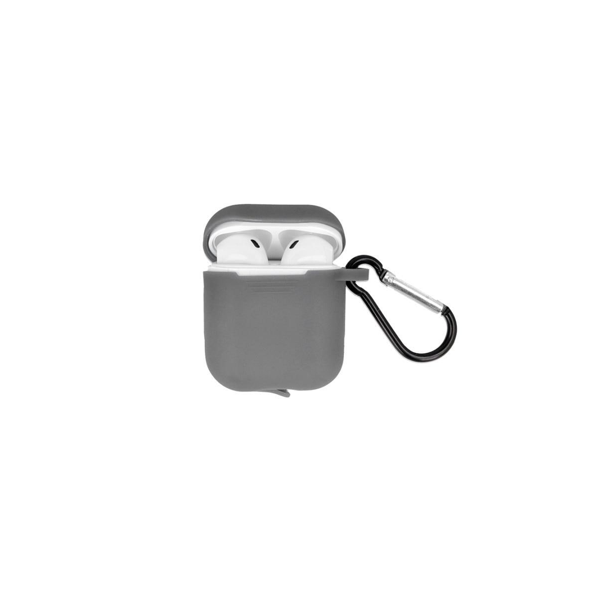 Airpods Beskyttelsesveske med krok, grå
