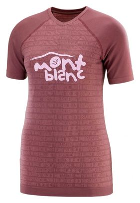 Maillot Manches Courtes Femme Compressport Mont-Blanc Rouge