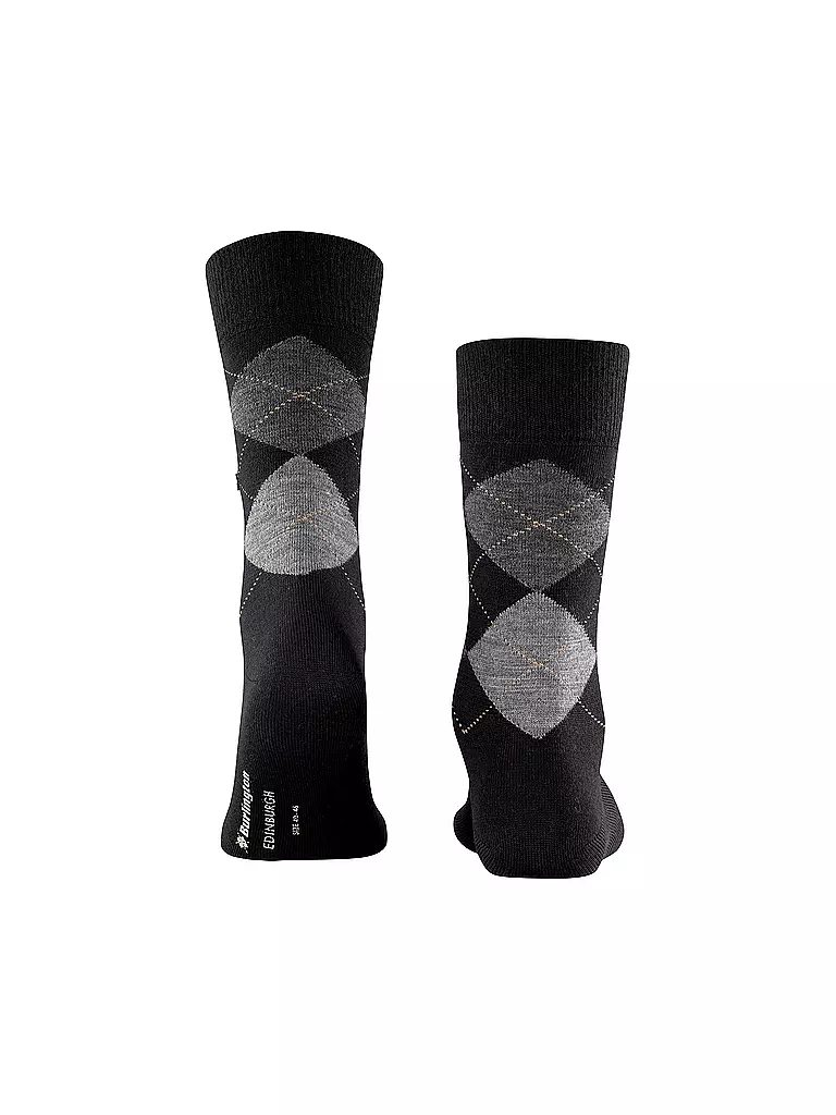 BURLINGTON Herren Socken EDINBURGH black schwarz