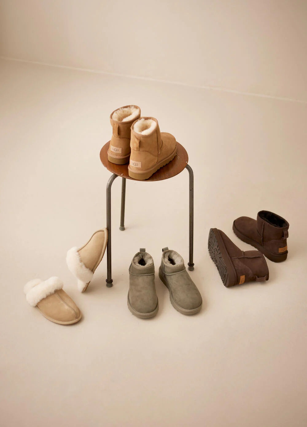 UGG  W Classic Ultra Mini bamsestøvler - Moss green