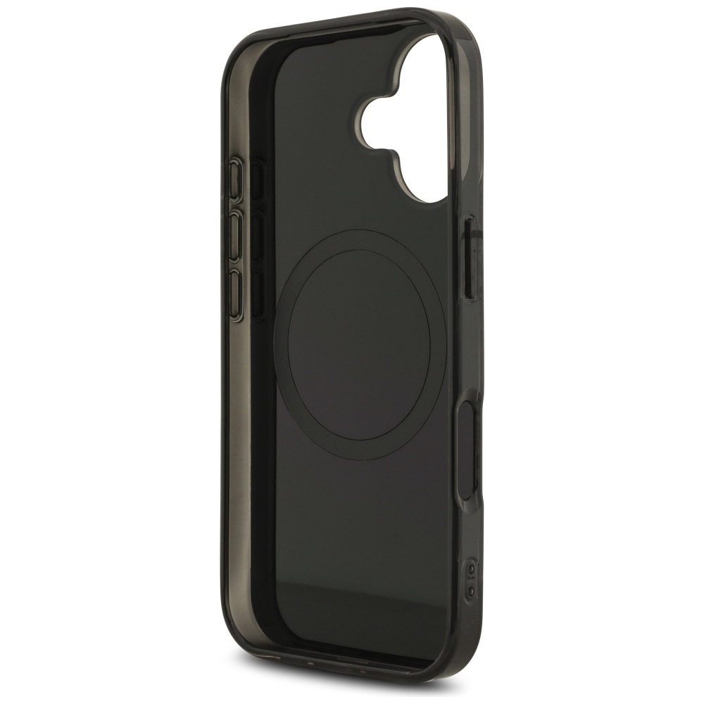 iPhone 17 MagSafe Leder Hardcase Hülle Double Layer (AMHMP17S24HRDKR) - Schwarz