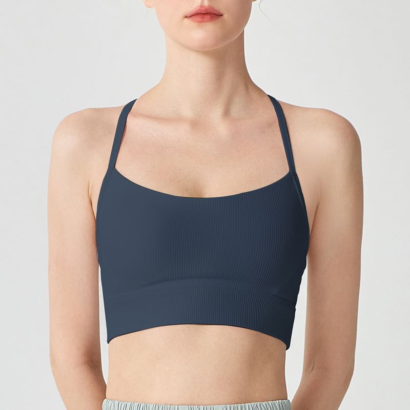 Runyz - Haltertop met open rug en effen padding