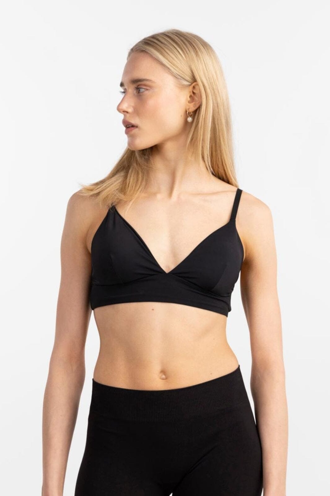 Pieces Pcnamee Triangle Bra 179276 black