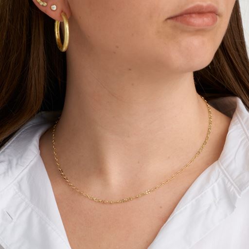 Pure By Nat Chain Halskæde, Goldplated, 42 cm
