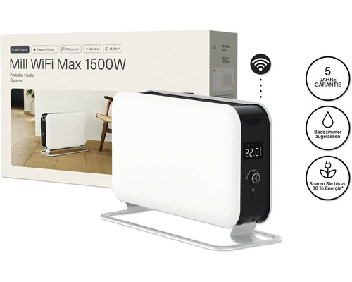 Convectormolen WIFI 62 x 38,5 cm 1500 W wit