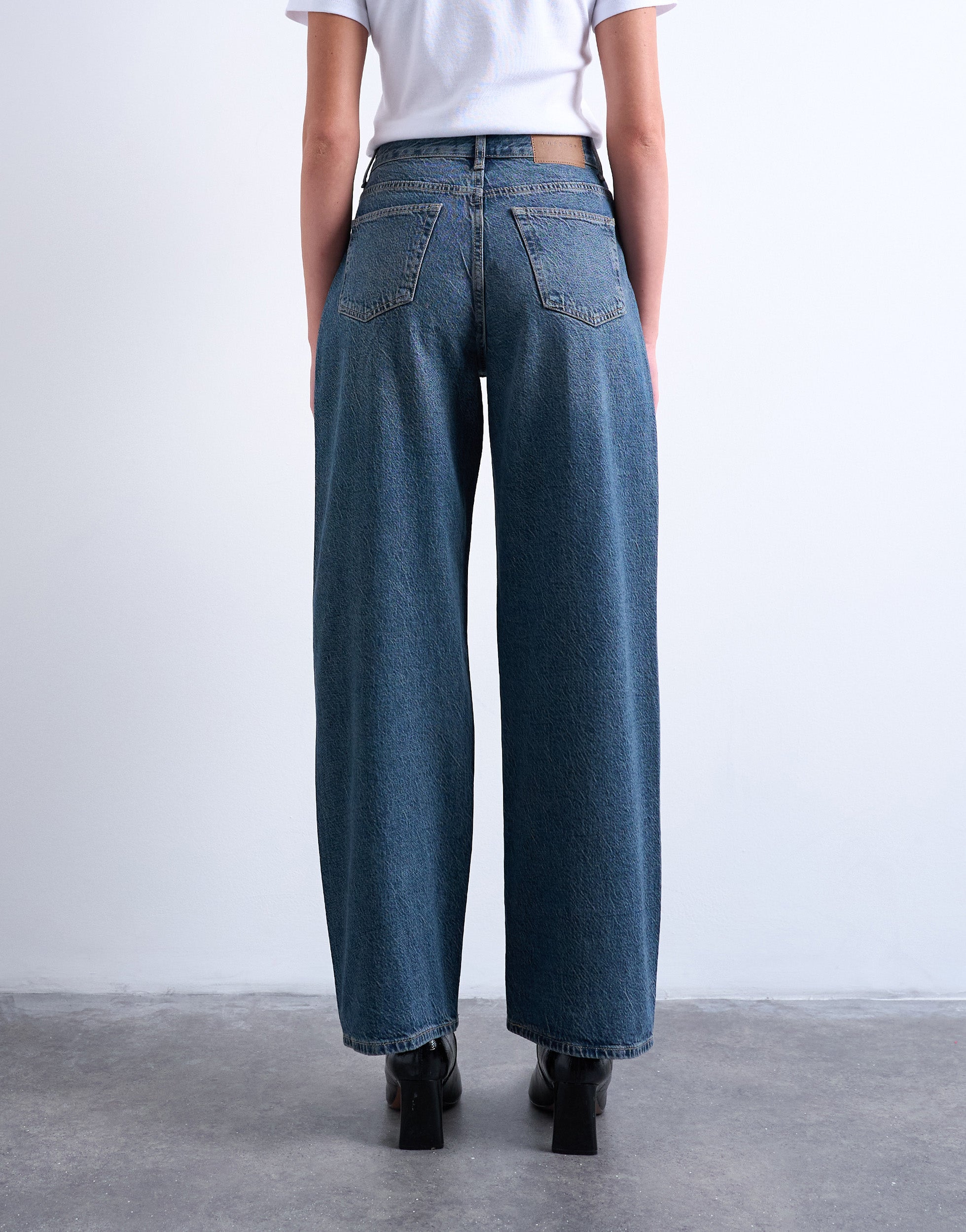 TSCOLUMN Mid rise Straight fit Jeans