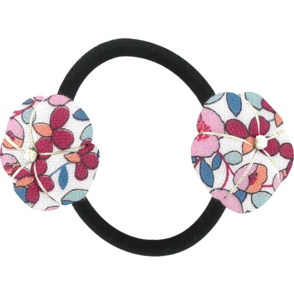 Elastique Fleur Du Japon Boutons Rose