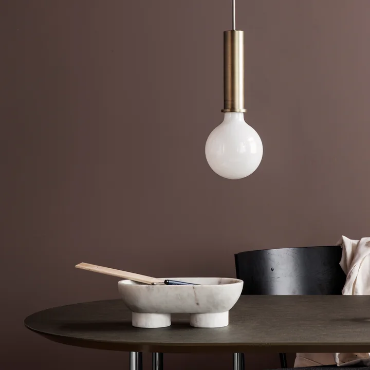 Ferm Living - Alza Schale, Marmor schwarz