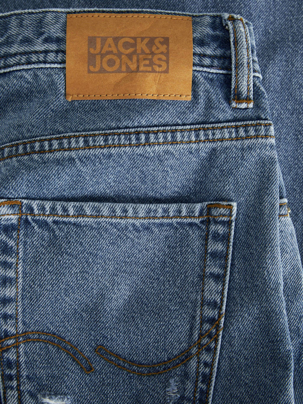 JACK & JONES relaxed jeans JJICHRIS JJORIGINAL blue denim