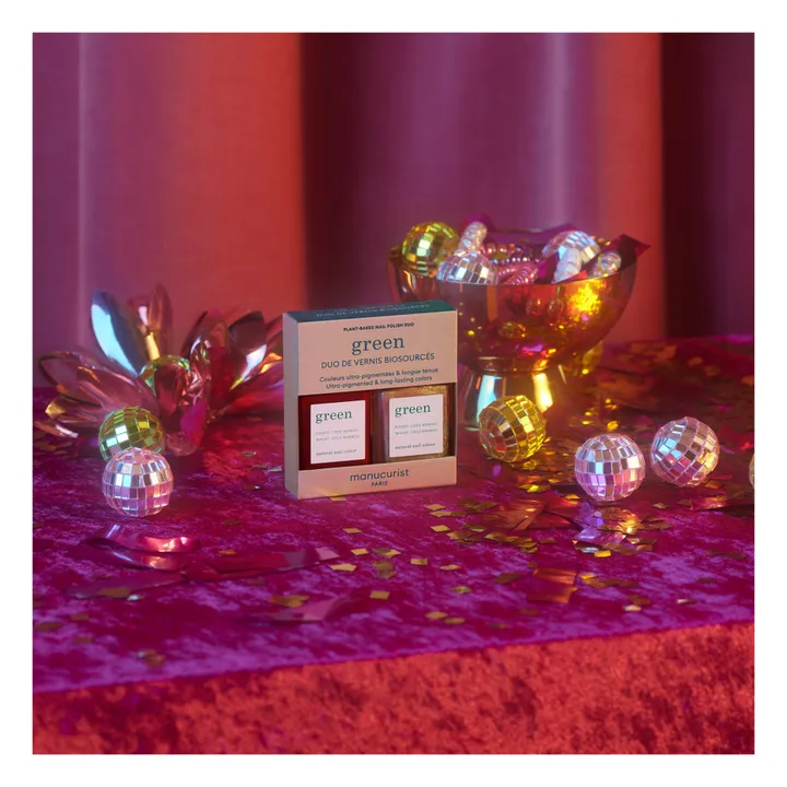 Manucurist Coffret duo de vernis - Pomegranate + Gold