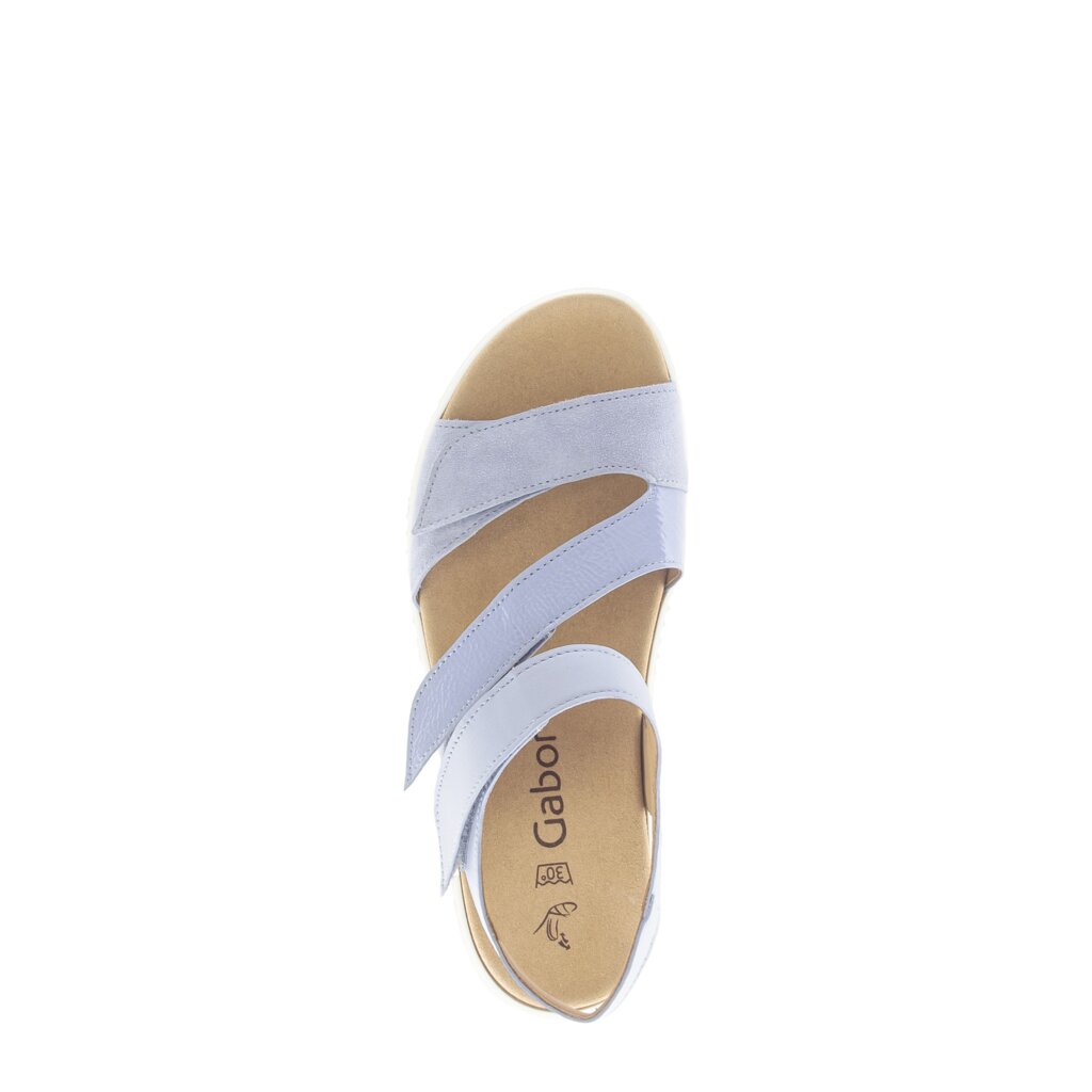 Sandale met plateauzool blauw