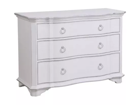 Commode 3 tiroirs Bois-MDF Blanc - Monceau Interior's