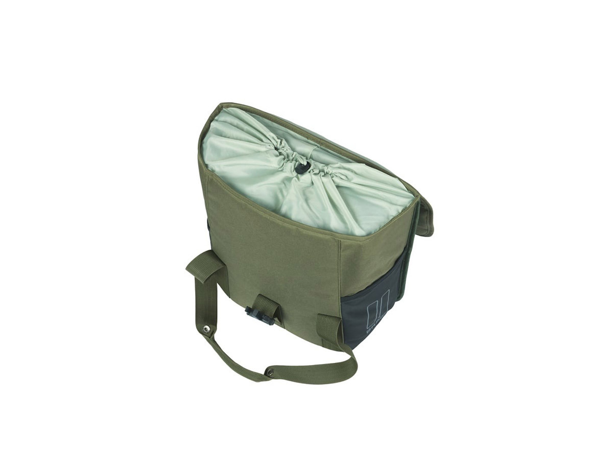 Basil Go enkele fietstas 16 Liter - Dark Green