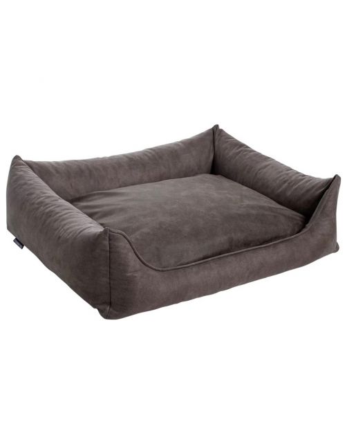 Maxxnobel Orthopedische Sofa Lederlook\/Teddy Taupe - Hondenbank