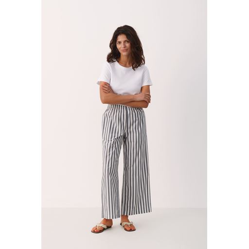 Part Two AishaPW Bukser, Midnight Navy Stripe, 34