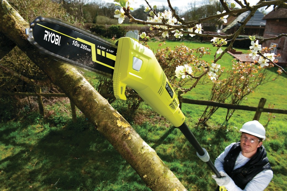 Tronçonneuse élagueuse électrique ryobi rpp755e, 750 w, guide de 25 cm