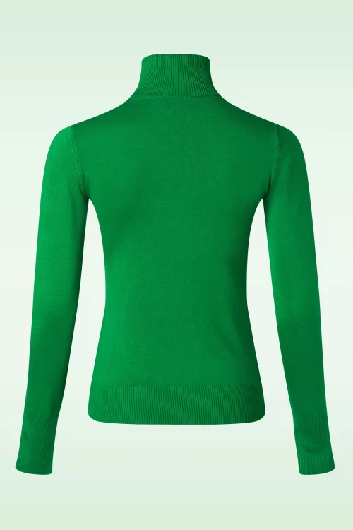 Zilch High Neck top in grasgroen