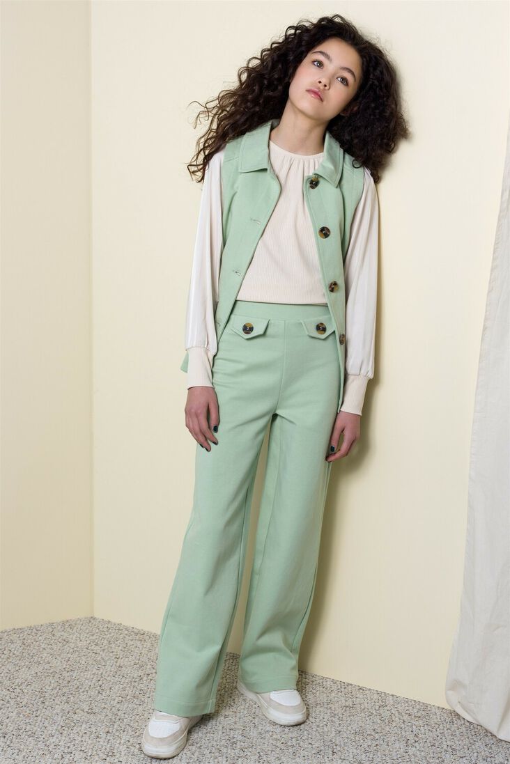 NOBELL mint nobell pantalon sinua girls wide leg pants green
