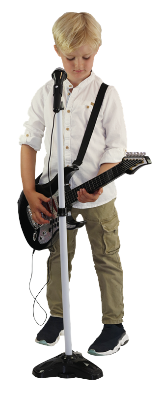 Music - Elektrisk Guitar med Mikrofon og Mikrofonholder