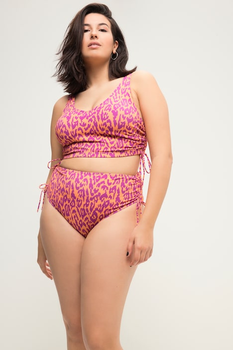 Bikini-Slip, Color-Leo, seitliche Bänder