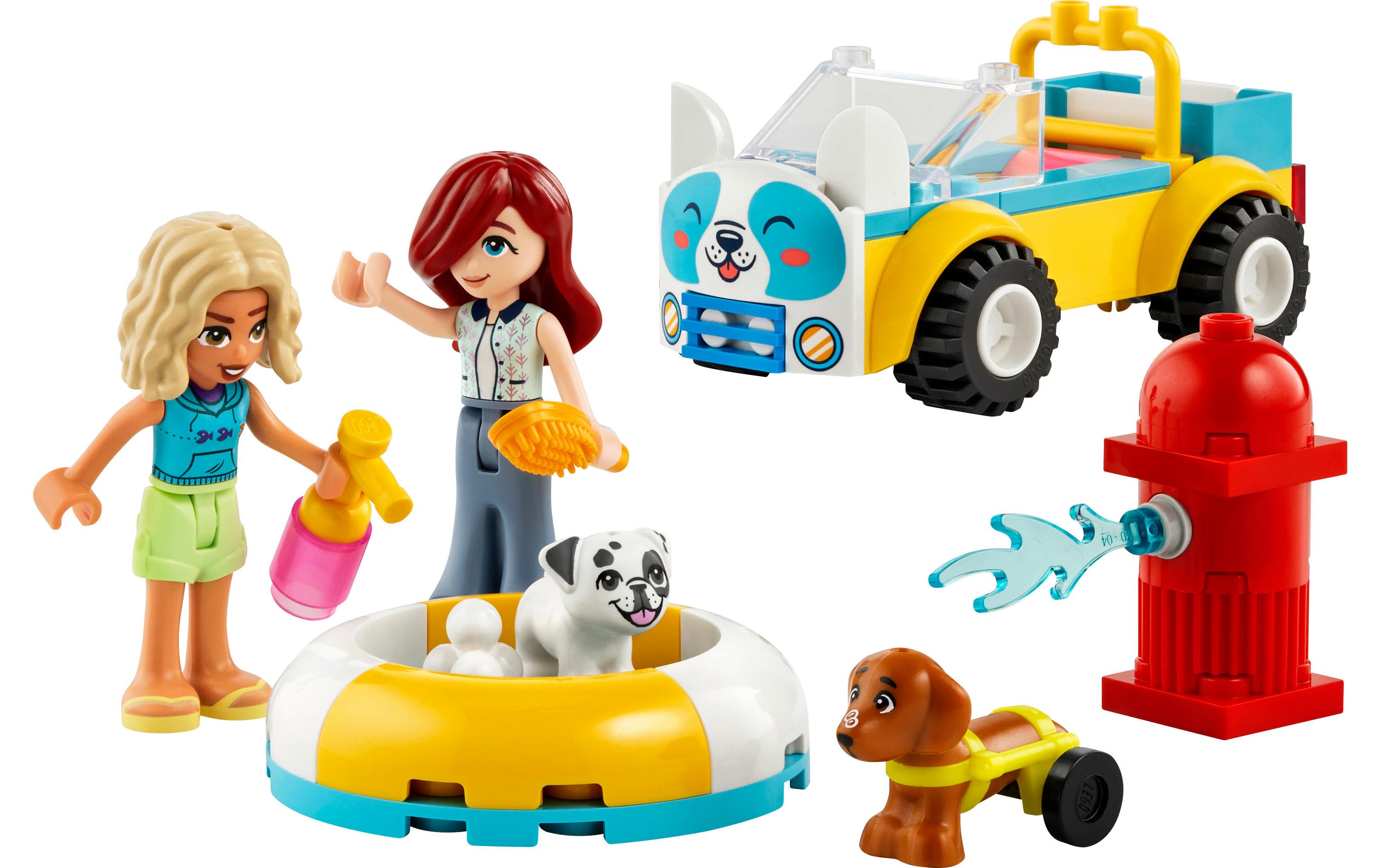 Friends Mobiler Hundesalon 42635Cooles Bau- und Spielset mit Fahrzeug und Tieren
